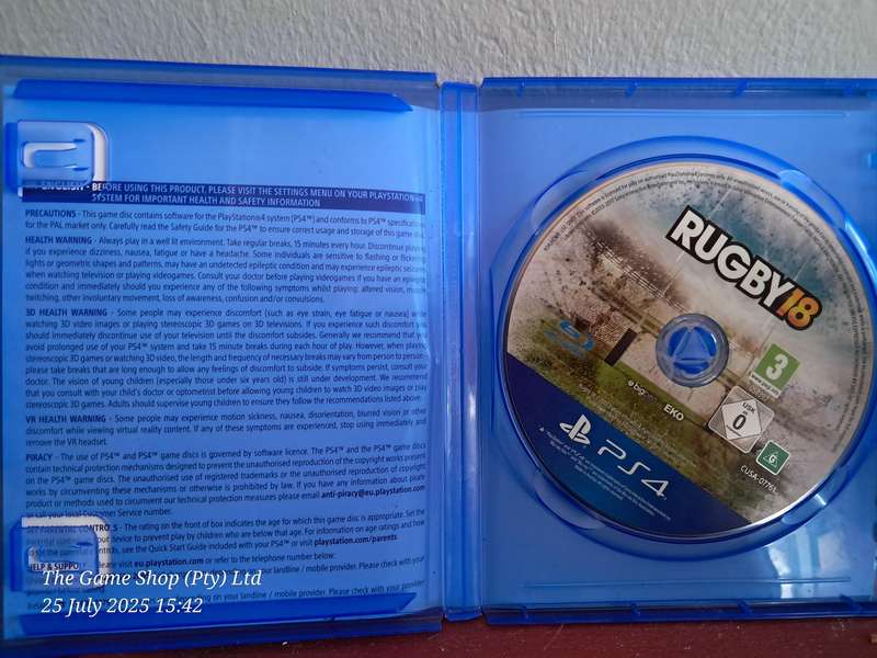 PS4 RUGBY 18