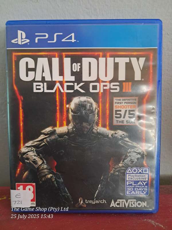 PS4 CALL OF DUTY : BLACK OPS III