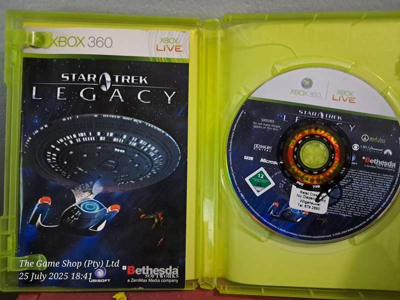 XBOX 360 STAR TREK LEGACY - CIB