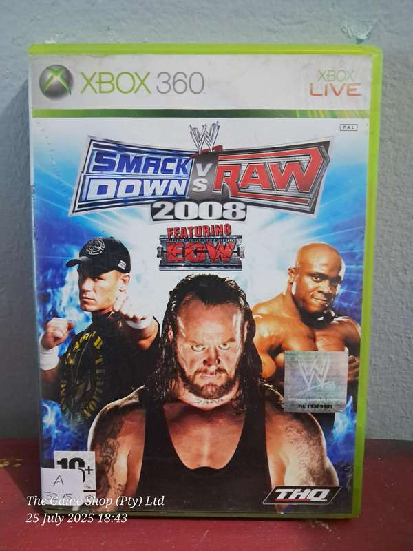 XBOX 360 SMACKDOWN VS RAW 2008 - CIB