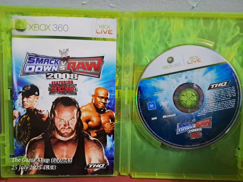 XBOX 360 SMACKDOWN VS RAW 2008 - CIB