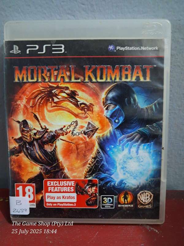 PS3 MORTAL KOMBAT - NO MANUAL