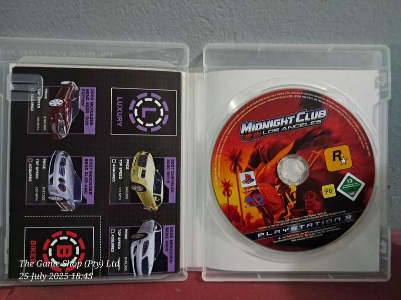 PS3 MIDNIGHT CLUB : LOS ANGELES - CIB