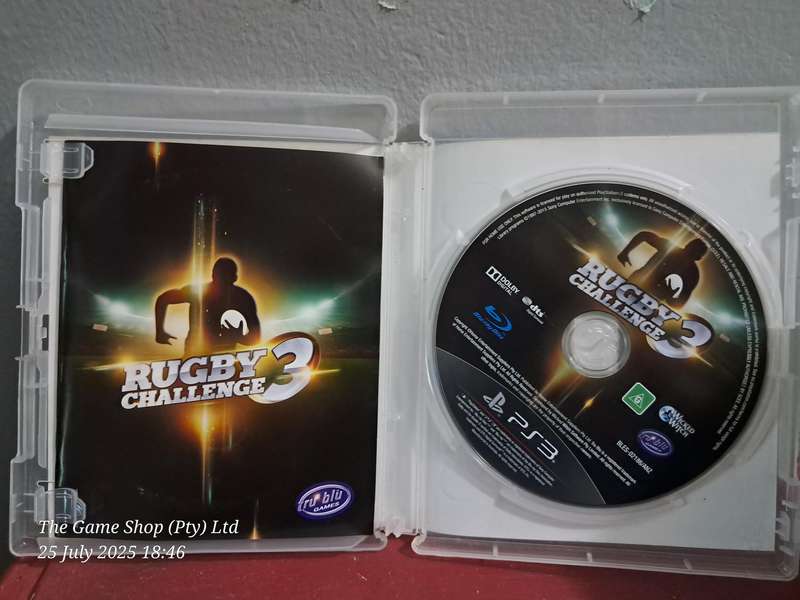PS3 RUGBY CHALLENGE 3 - CIB