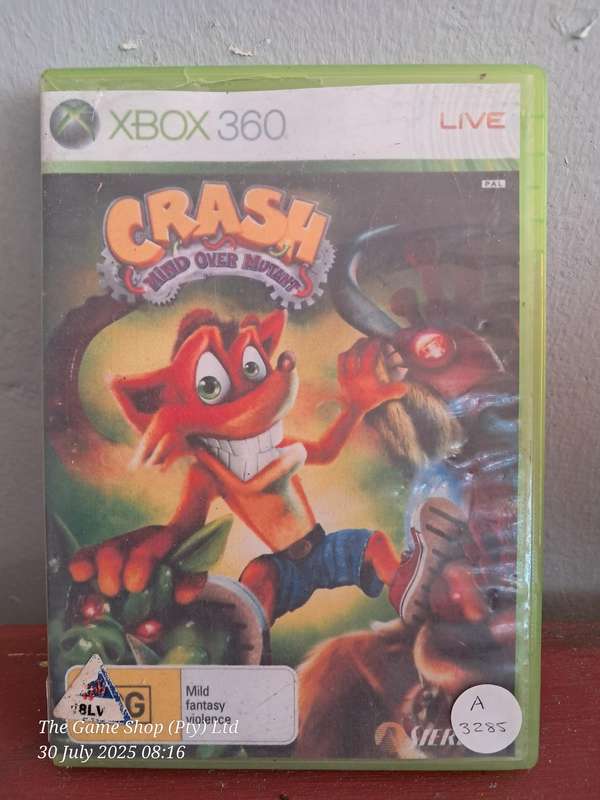 XBOX 360 CRASH : MIND OVER MUTANT - NO MANUAL (RE-PRINTED ARTWORK)