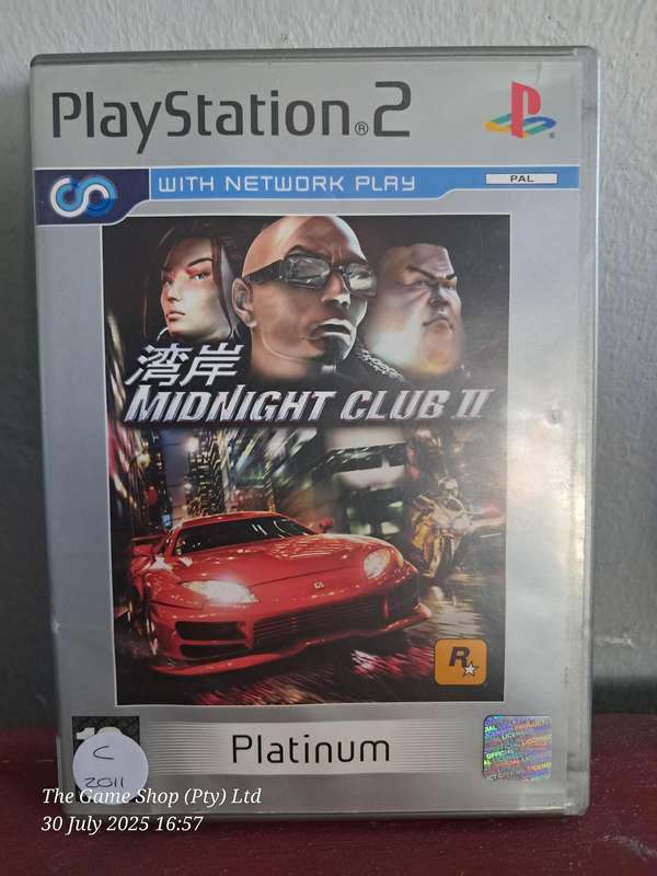 PS2 MIDNIGHT CLUB II (PLATINUM) - NO MANUAL
