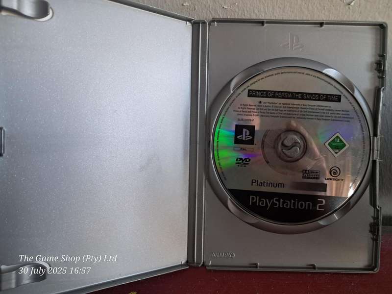 PS2 PRINCE OF PERSIA : SANDS OF TIME (PLATINUM) - NO MANUAL