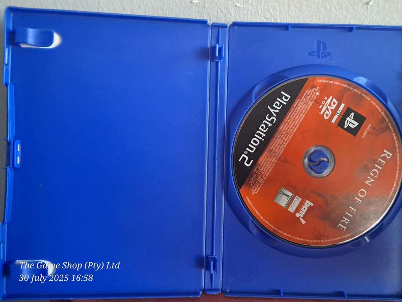 PS2 REIGN OF FIRE - NO MANUAL