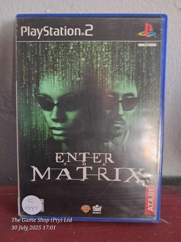 PS2 ENTER THE MATRIX - NO MANUAL
