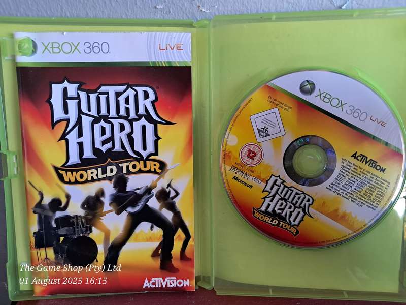 XBOX 360 GUITAR HERO : WORLD TOUR - CIB