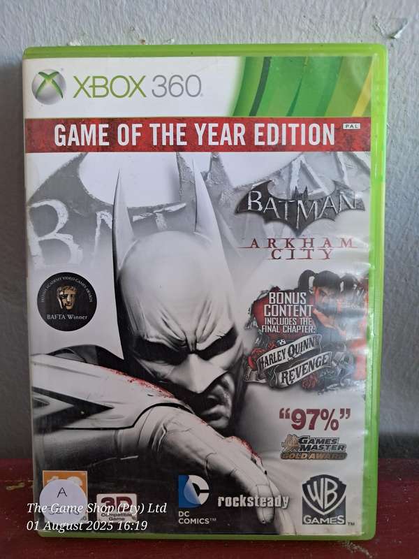 XBOX 360 BATMAN ARKHAM CITY GAME OF THE YEAR EDITION - CIB