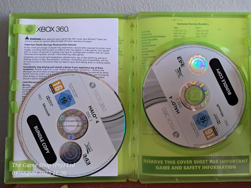 XBOX 360 HALO 4 - NO MANUAL