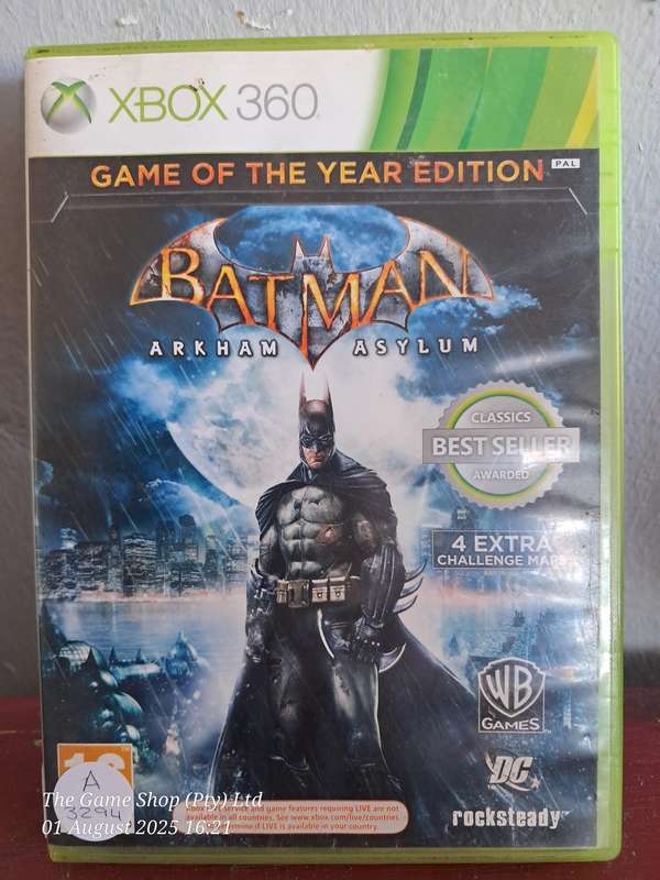 XBOX 360 BATMAN ARKHAM ASYLUM GAME OF THE YEAR EDITION - CIB