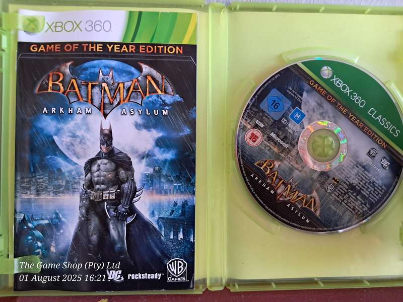 XBOX 360 BATMAN ARKHAM ASYLUM GAME OF THE YEAR EDITION - CIB