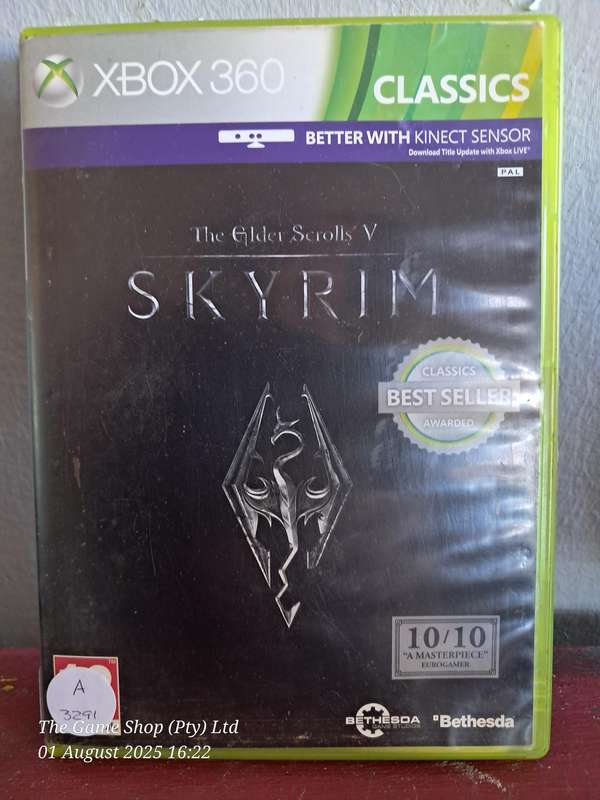 XBOX 360 SKYRIM - CIB (NO MAP)