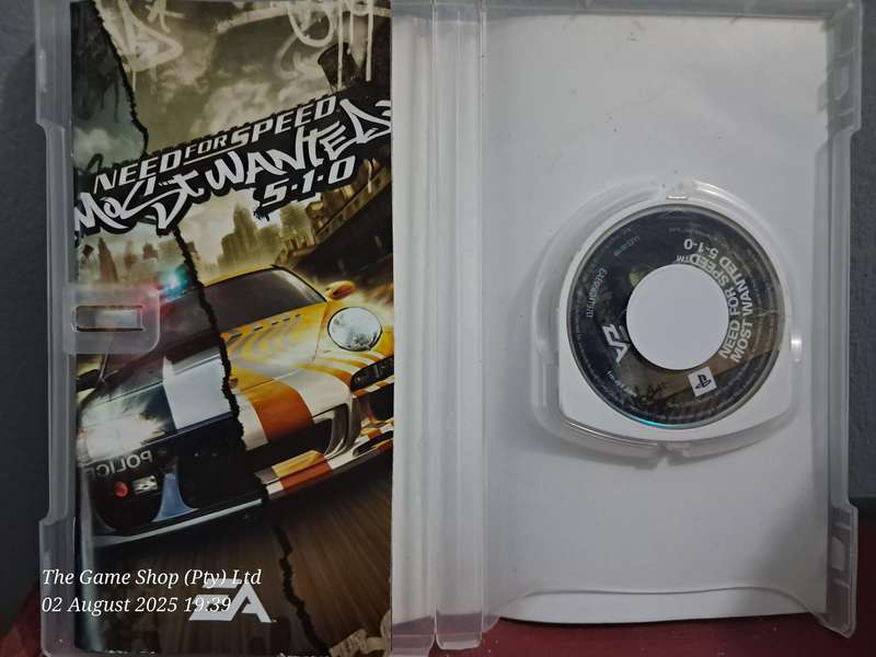 PSP NEED FOR SPEED MOST WANTED 5-1-0 CIB
