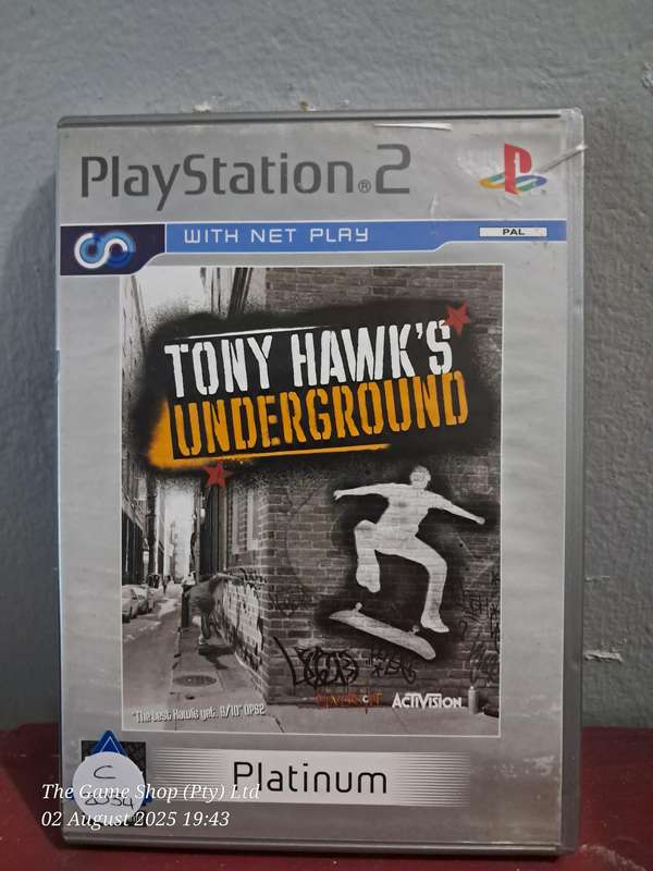 PS2 TONY HAWK'S UNDERGROUND (PLATINUM) - CIB