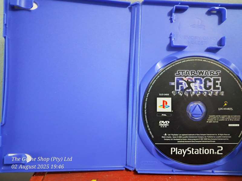 PS2 STAR WARS : THE FORCE UNLEASHED (NO MANUAL) - REPRINTED ARTWORK