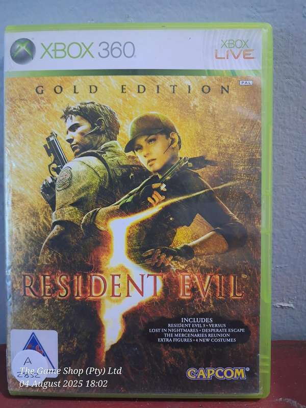 XBOX 360 RESIDENT EVIL 5 (GOLD EDITION) - CIB