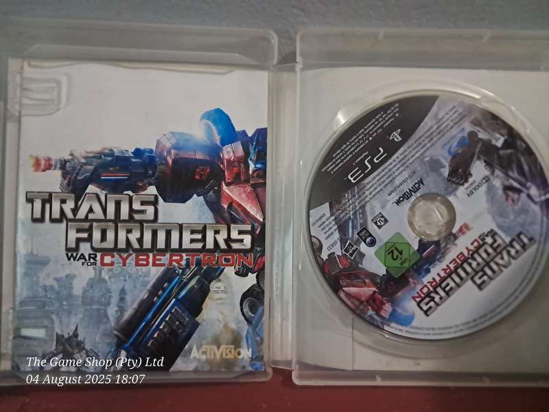 PS3 TRANSFORMERS : WAR FOR CYBERTRON - CIB