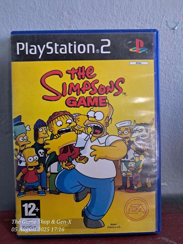 PS2 THE SIMPSONS GAME (NO MANUAL)