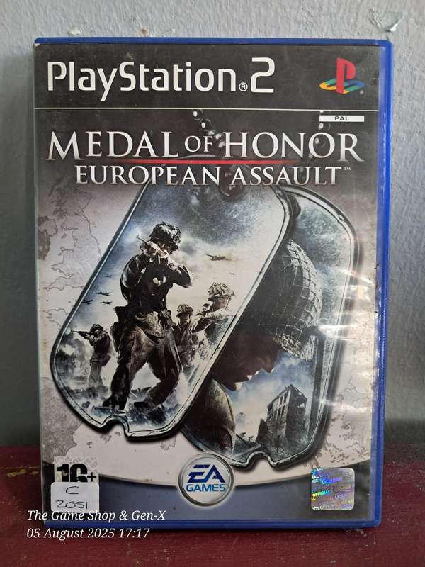 PS2 MEDAL OF HONOR : EUROPEAN ASSAULT (NO MANUAL)
