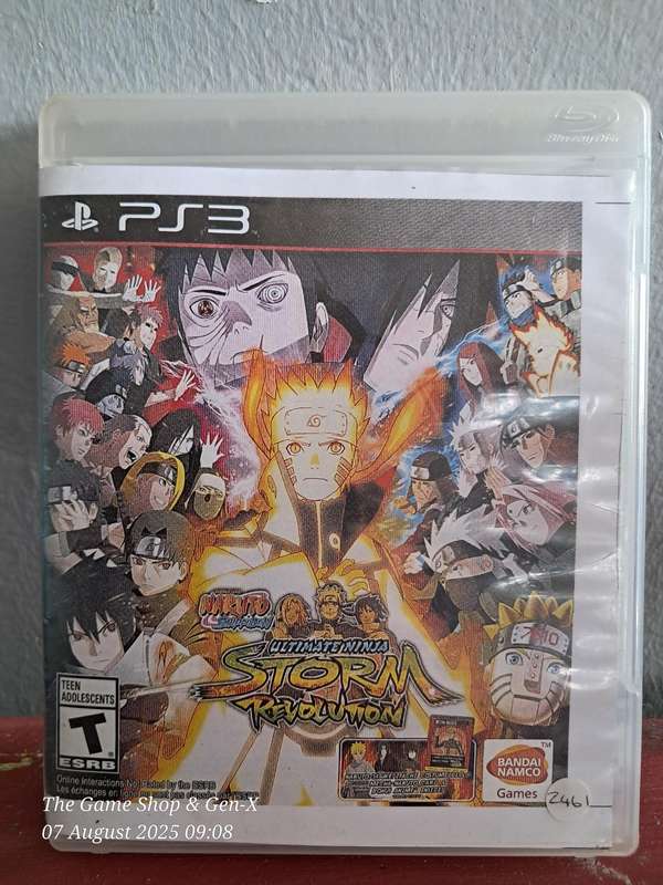 PS3 NARUTO ULTIMATE NINJA STORM REVOLUTION - NO MANUAL (RE-PRINTED ARTWORK)