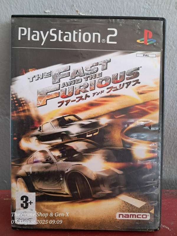 PS2 FAST AND THE FURIOUS - NO MANUAL (RE-PRINTED ARTWORK)