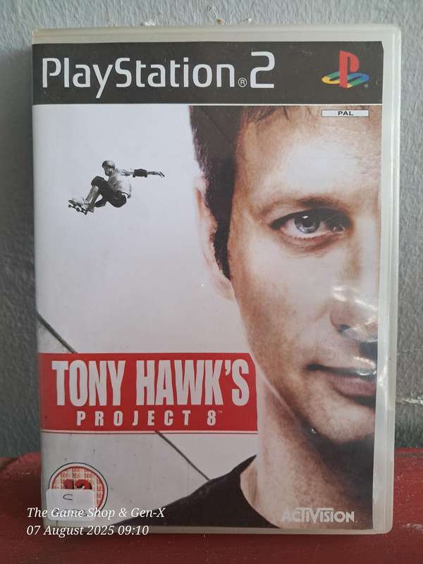 PS2 TONY HAWK'S PROJECT 8 - NO MANUAL (RE-PRINTED ARTWORK)
