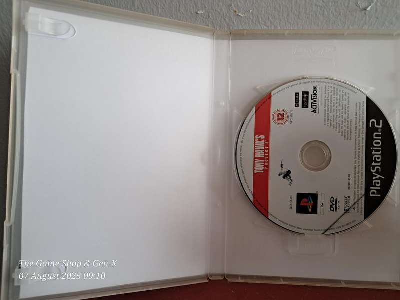 PS2 TONY HAWK'S PROJECT 8 - NO MANUAL (RE-PRINTED ARTWORK)