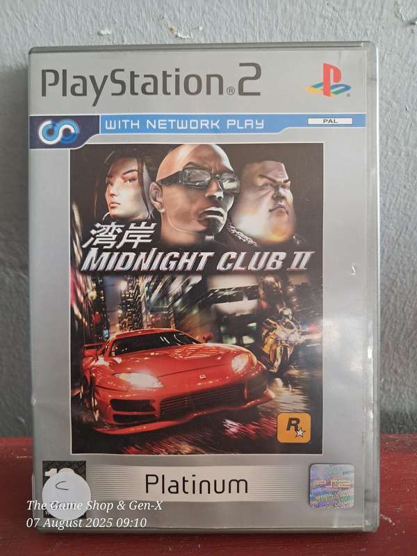 PS2 MIDNIGHT CLUB II (PLATINUM) - NO MANUAL