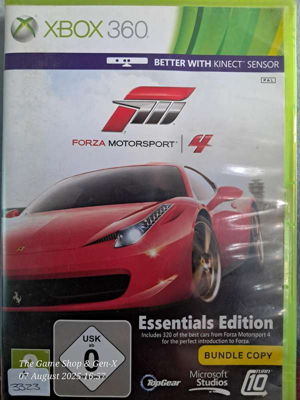 XBOX 360 FORZA MOTORSPORT 4 - NO MANUAL
