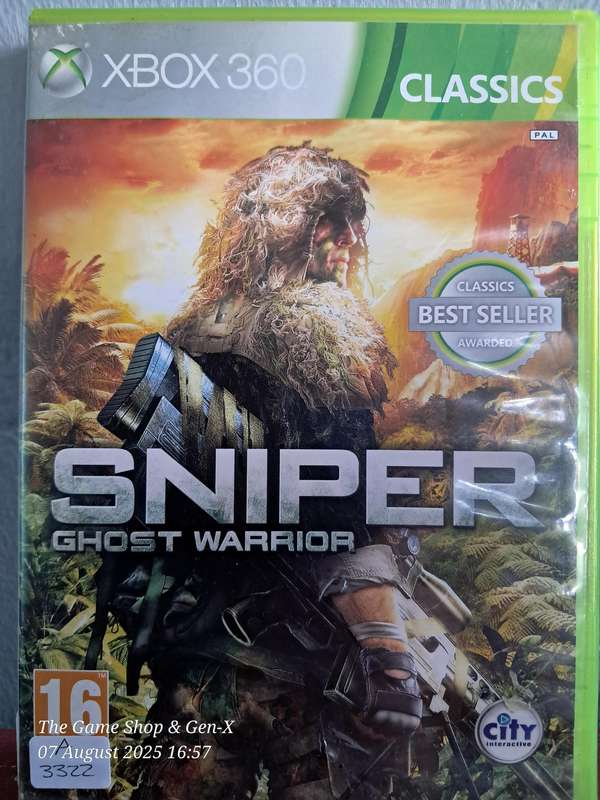 XBOX 360 SNIPER GHOST WARRIOR - CIB