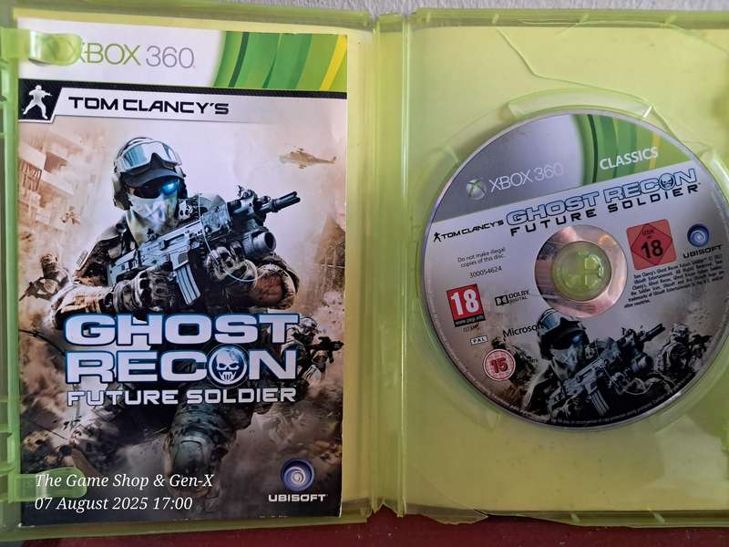 XBOX 360 GHOST RECON FUTURE SOLDIER - CIB
