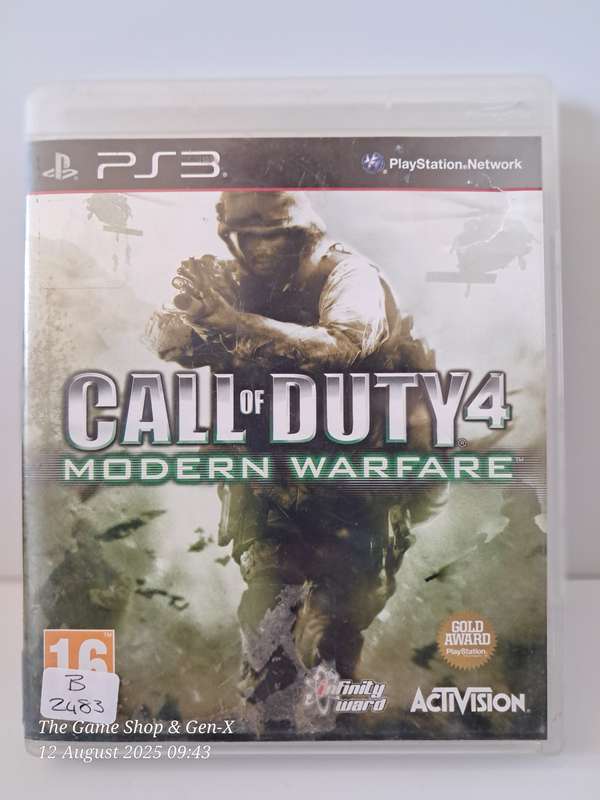 PS3 CALL OF DUTY 4 : MODERN WARFARE - CIB (PLATINUM DISC)