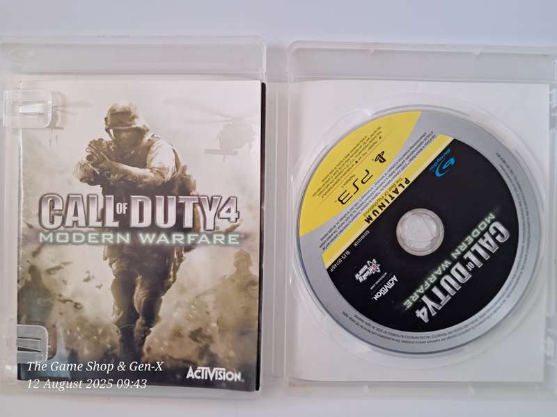 PS3 CALL OF DUTY 4 : MODERN WARFARE - CIB (PLATINUM DISC)
