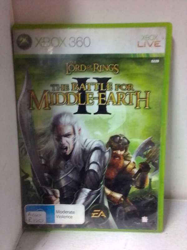 XBOX 360 LORD OF THE RINGS : BATTLE FOR MIDDLE EARTH II - CIB