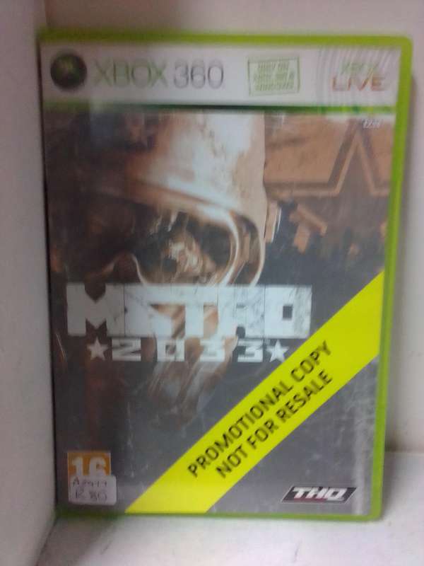 XBOX 360 METRO 2033 (PROMOTIONAL COPY)