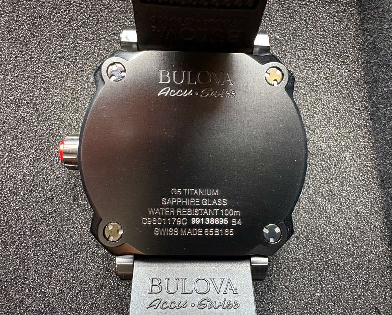 Bulova Accu Swiss 65B165 Percheron Manchester United MUFC automatic limited edition watch