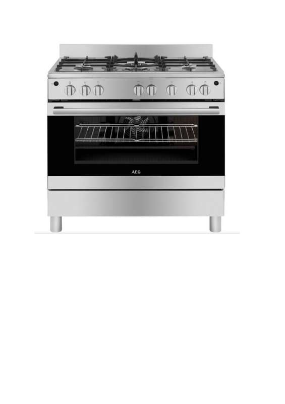AEG 5 Burner Gas Stove Silver