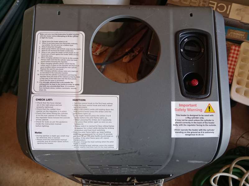 3 Panel Gas Heater