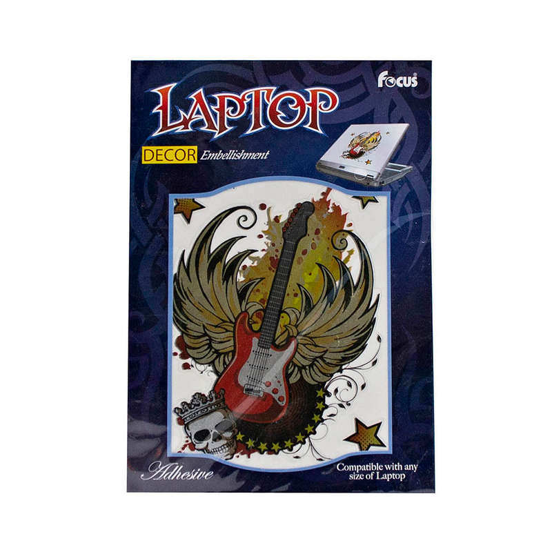 Reduced To Clear  Laptop Sticker GUITAR FOIL