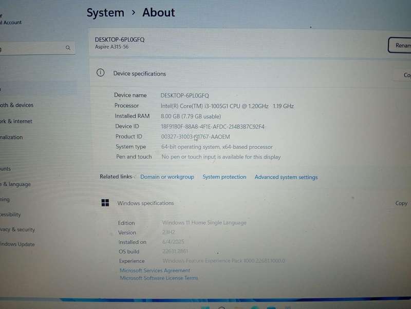 Acer Aspire 3 i3 10th Gen