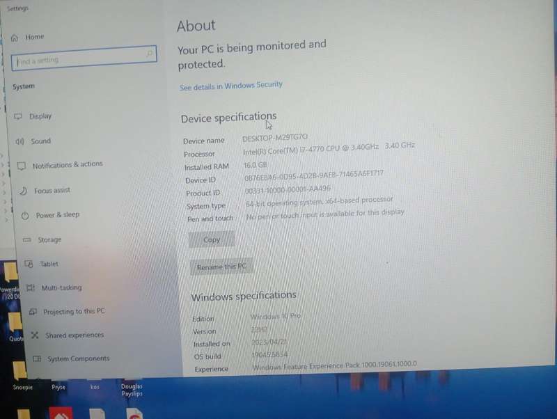Intel i7 3.4Ghz