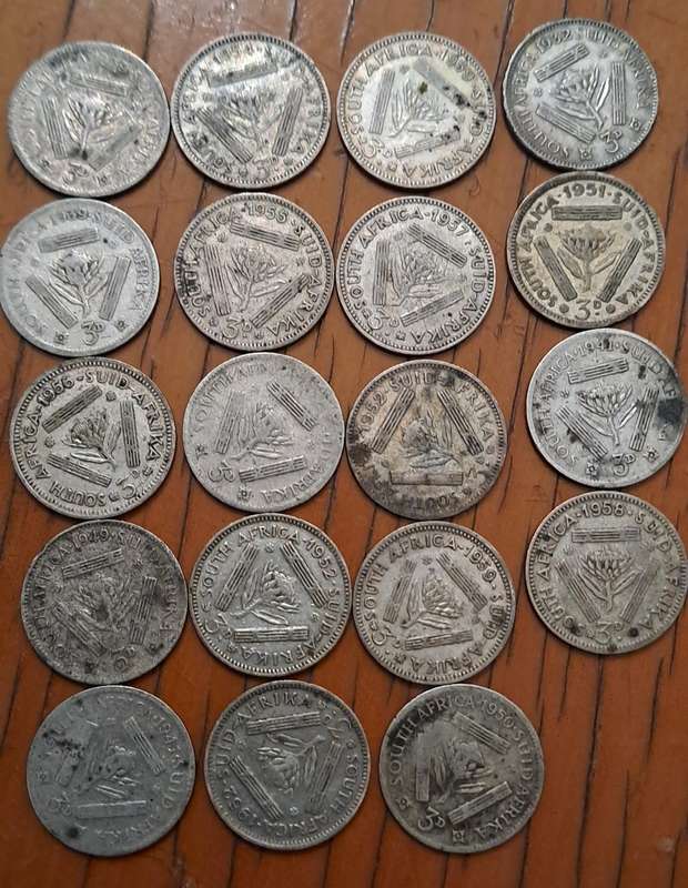Silver Coins x 31 ( 64.3 grams)
