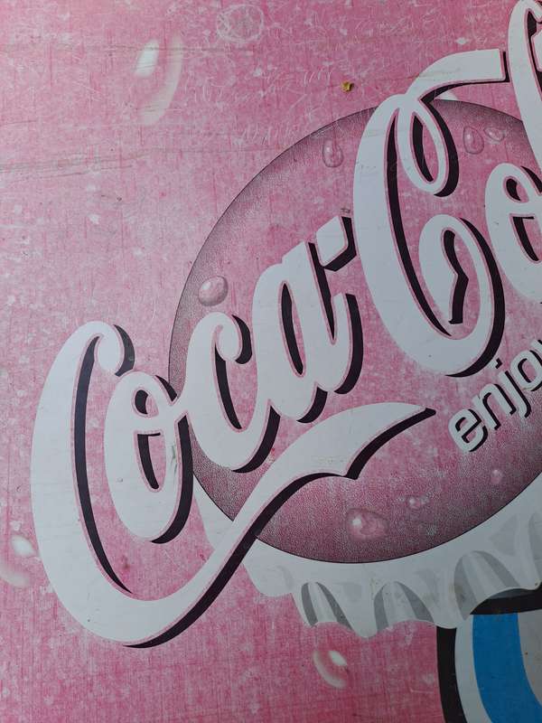 Vintage metal Coca Cola sign. !!!