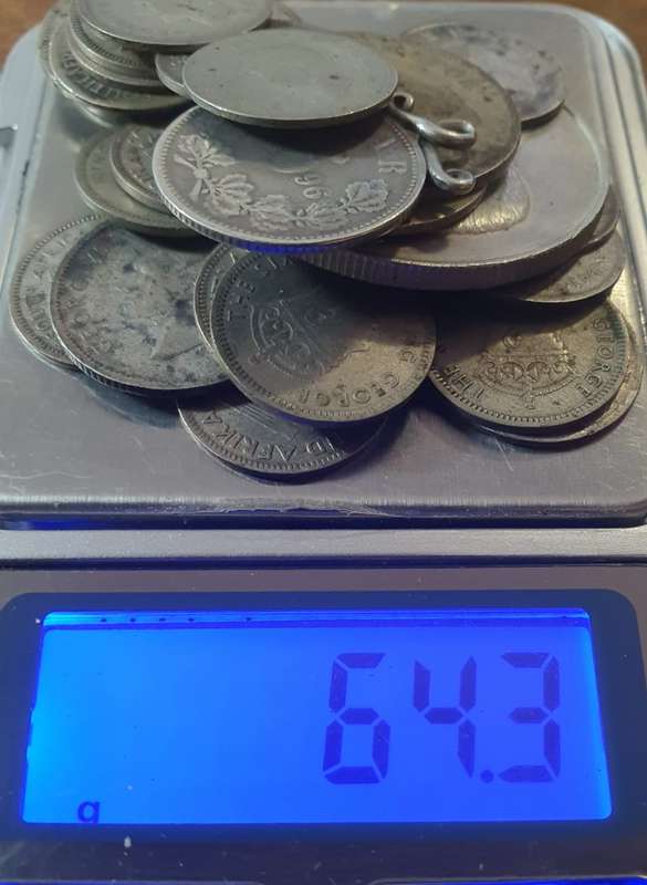 Silver Coins x 31 ( 64.3 grams)
