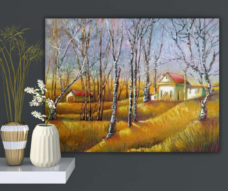 `BEFORE THE STORM` Original Acrylic Panting on Boxed Canvas- Cherie Roe Dirksen - Landscape Wall Art