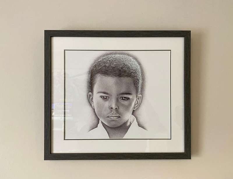 Deep in Thought | 100% Hand-Drawn Ballpoint Pen Art | Original Ink Drawing