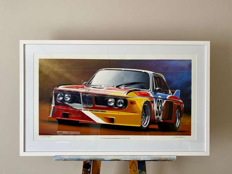 1975 Alexander Calder BMW E9 3.0 CSL Fine Art Giclée Print
